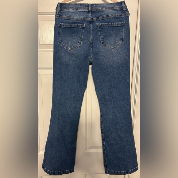 Kensie Dark Blue Flare Jeans - Picture 2 of 3